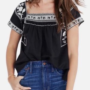 Madewell Wildfield Embroidered Top